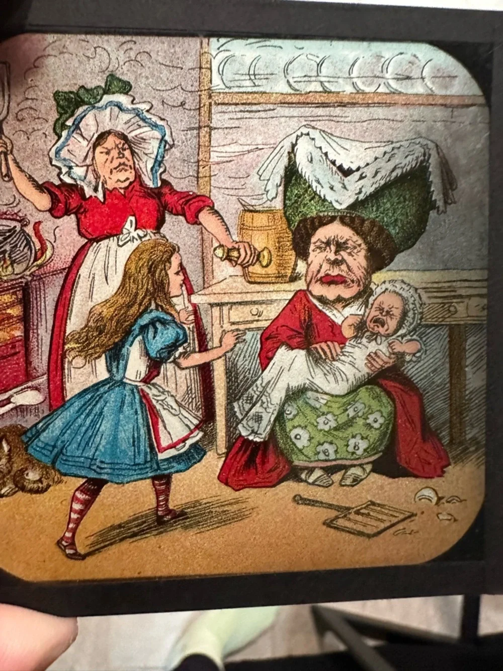 Alice in Wonderland Primus Magic Lantern Slides #777 Chapter II complete set box - Picture 12 of 16